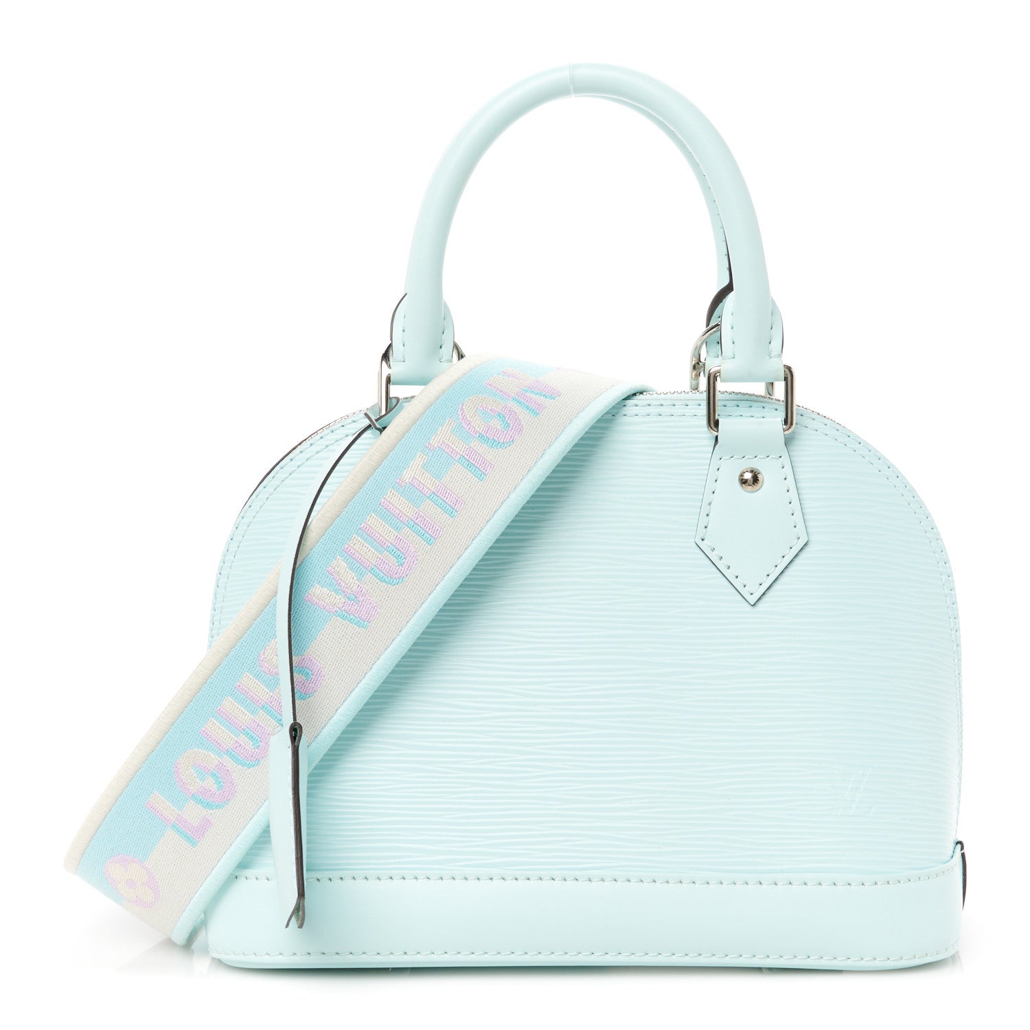 Louis Vuitton Epi Jacquard Alma BB Lagoon Blue 1 of 10