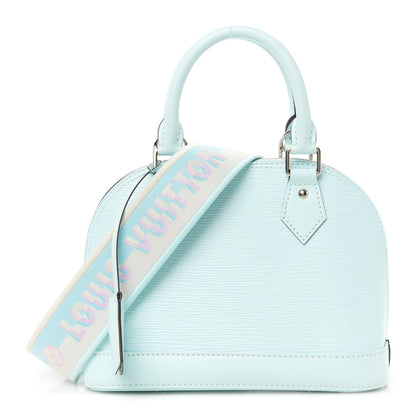 Louis Vuitton Epi Jacquard Alma BB Lagoon Blue 1 of 10