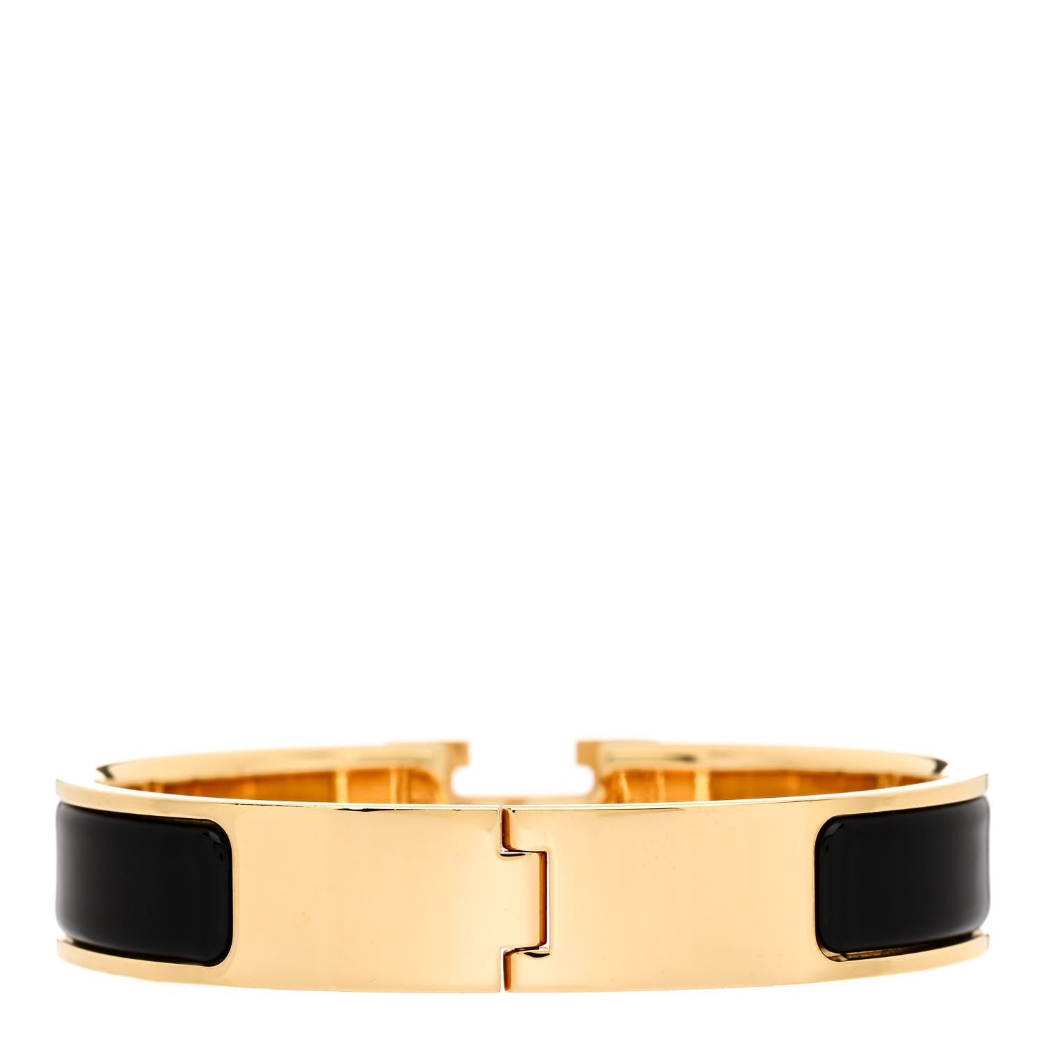 Hermes Enamel Narrow Clic Clac H Bracelet PM Black 3 of 4
