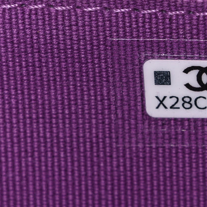 Chanel Caviar Quilted Flap Phone Holder with Chain Purple 8 of 12
