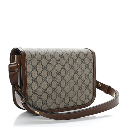 Gucci GG Supreme Monogram Horsebit 1955 Shoulder Bag Beige Brown Sugar 3 of 10