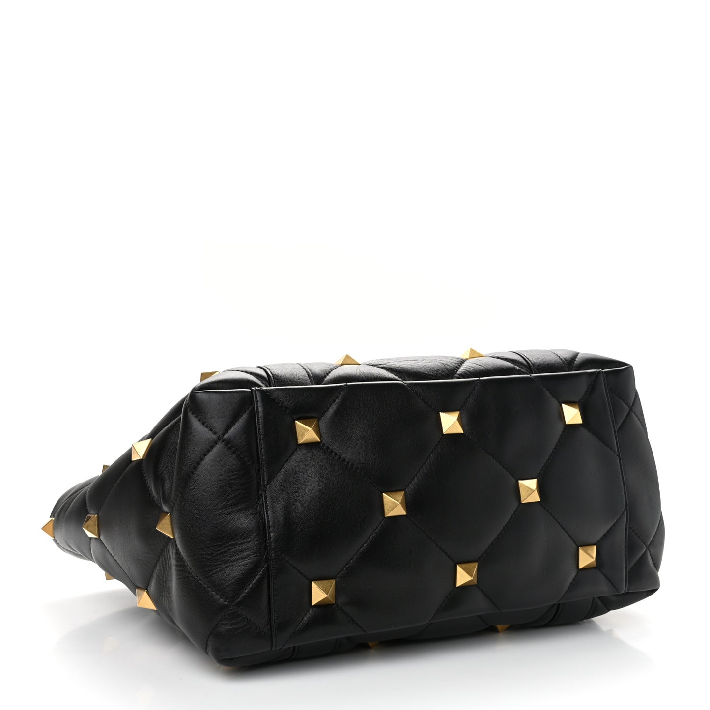Nappa Medium Roman Stud Tote Black