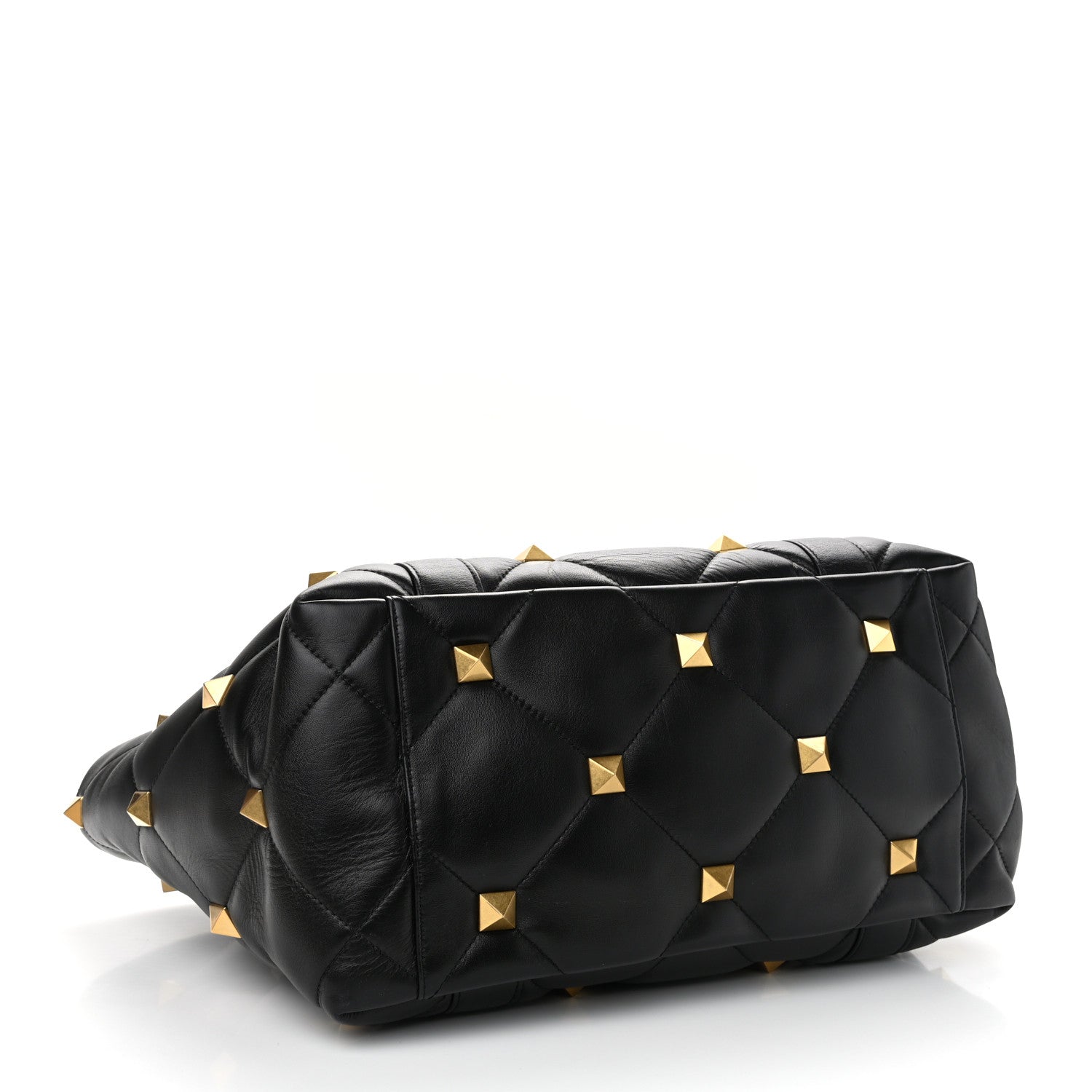 Valentino Garavani Nappa Medium Roman Stud Tote Black 4 of 10