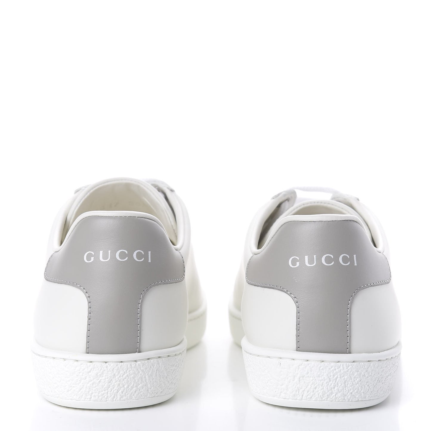 Calfskin Interlocking G Perforated Womens Ace Sneakers 36.5 White Grey Sky