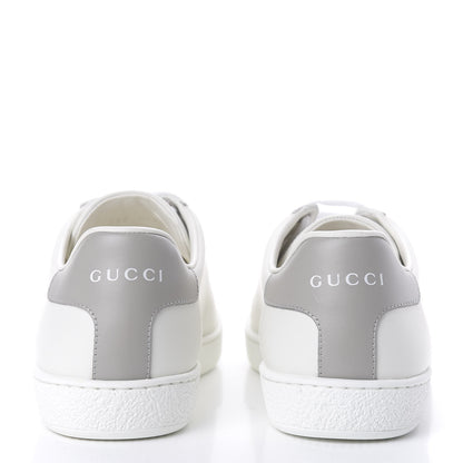 Gucci Calfskin Interlocking G Perforated Womens Ace Sneakers 36.5 White Grey Sky 6 of 10