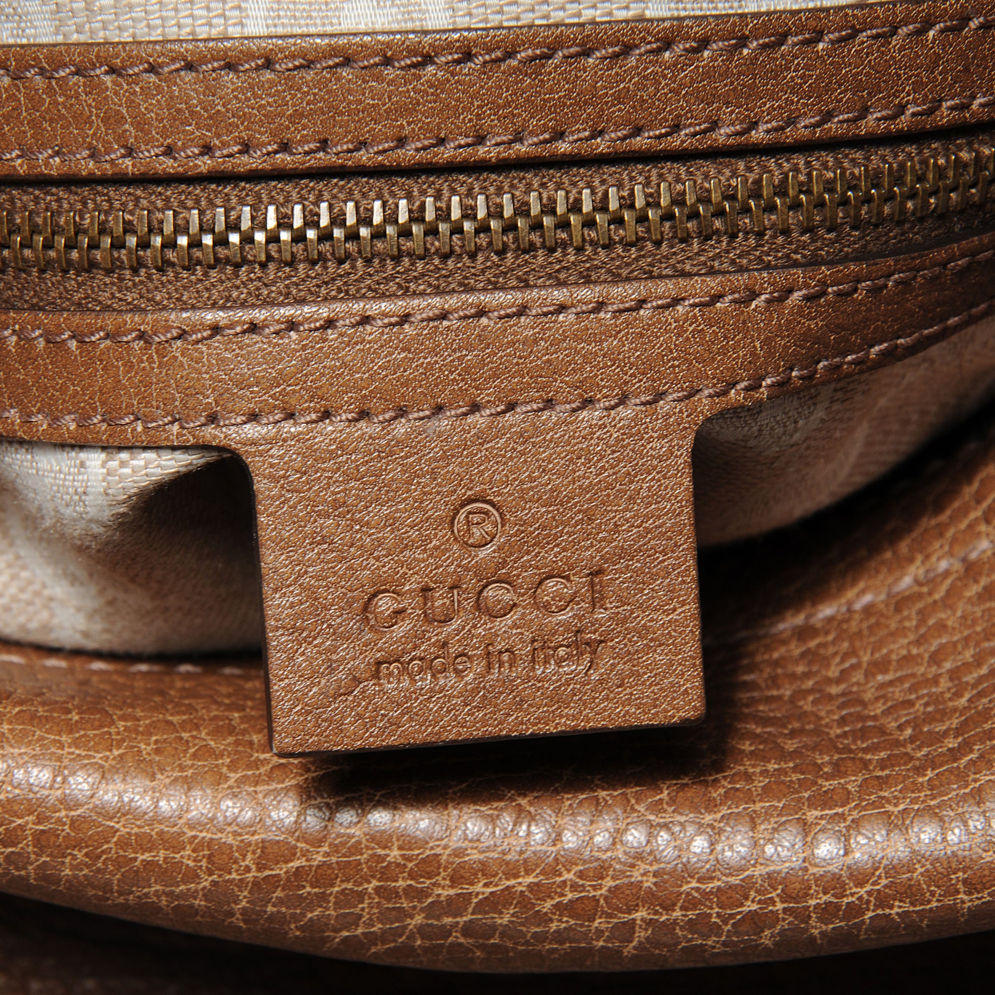 Gucci Calfskin Large Harness Hobo Maple Brown 9 of 9