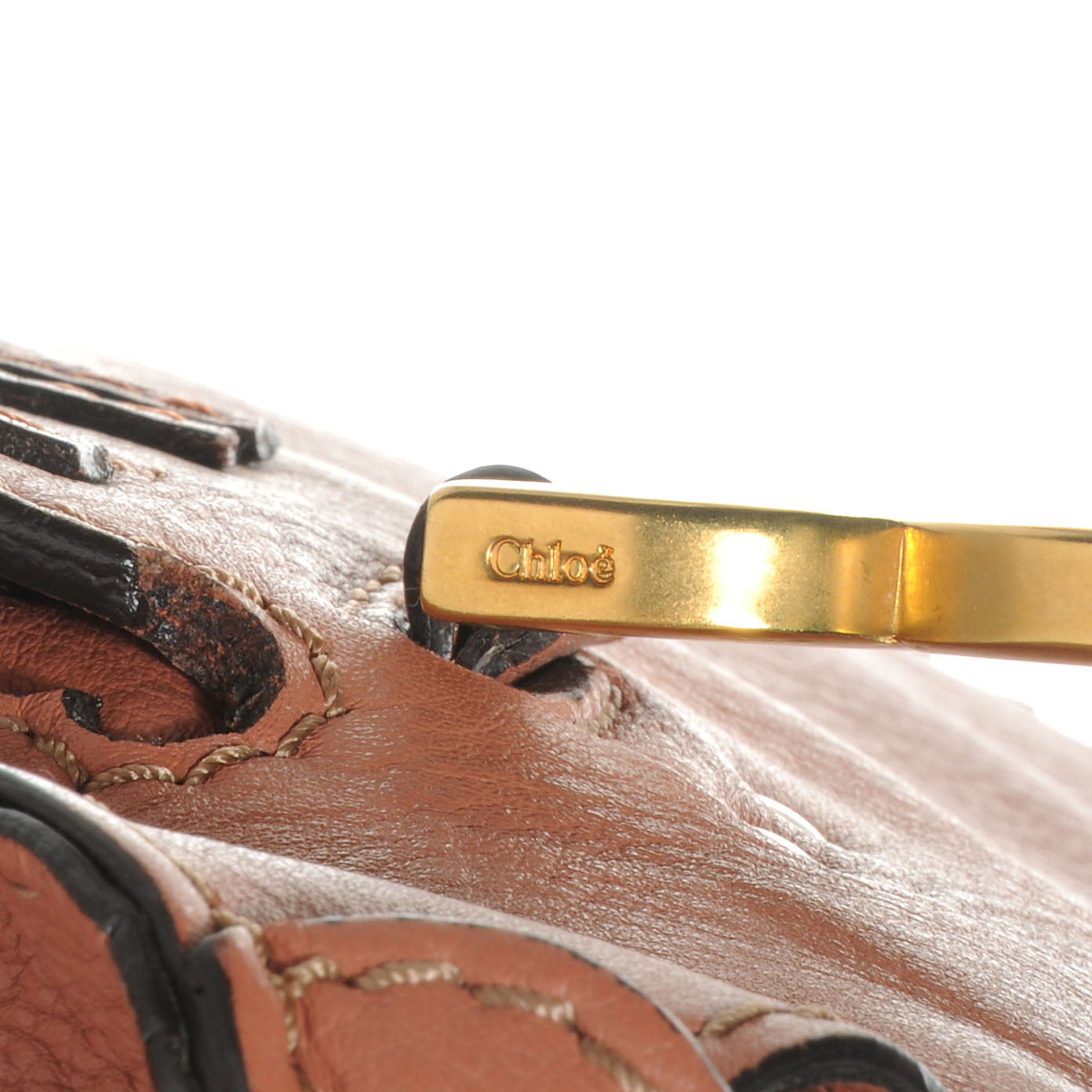 Chloe Calfskin Medium Marcie Satchel Clay 10 of 10