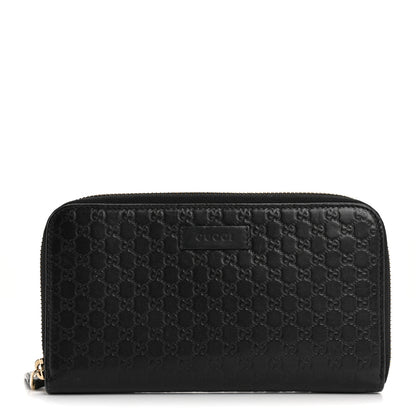 Gucci Microguccissima Zip Around Wallet Black 1 of 14