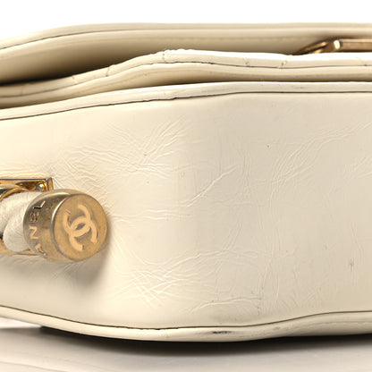 Chanel Crumpled Calfskin En Vogue Rope Flap White 8 of 9