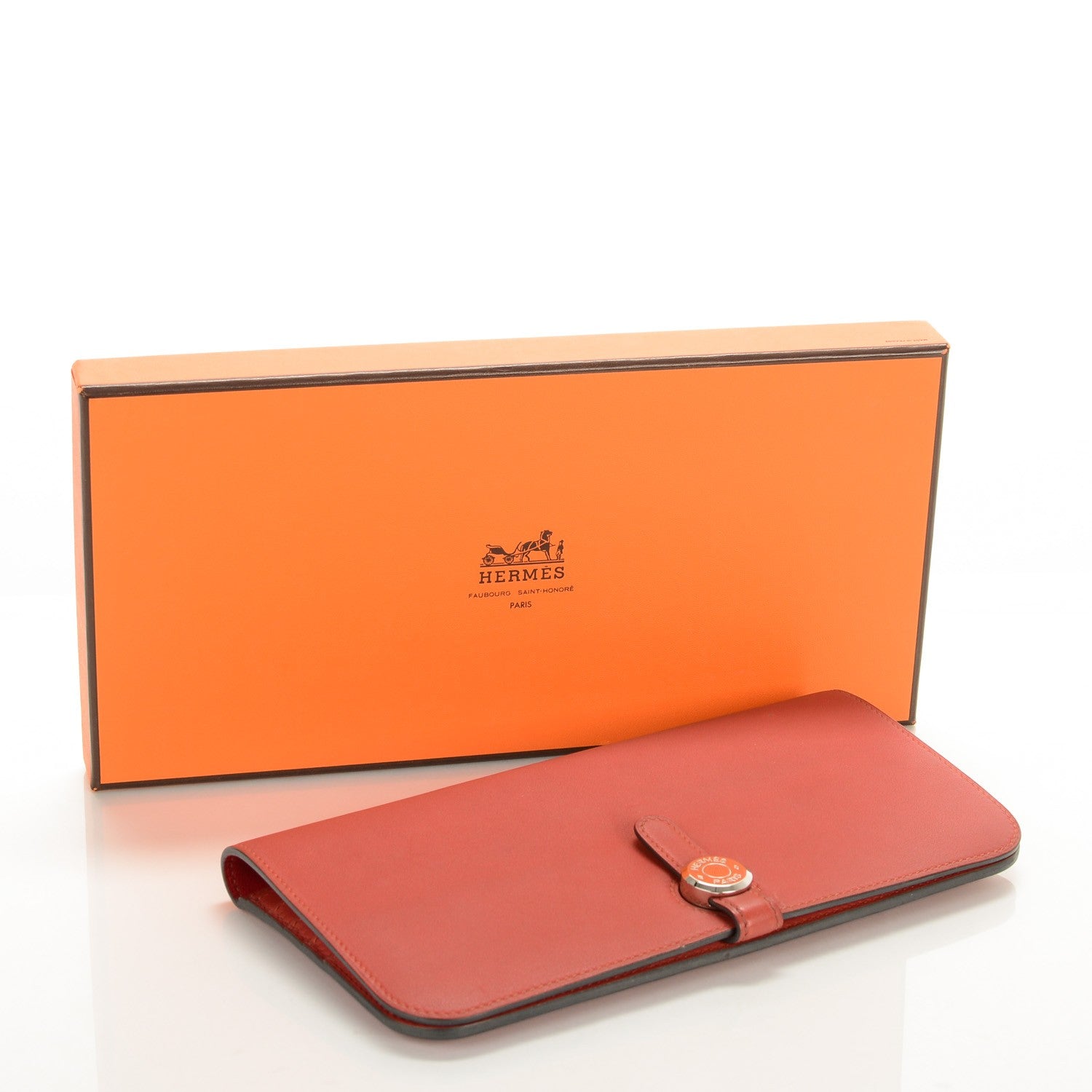 Hermes Swift Dogon Recto Verso Wallet Brique 4 of 9