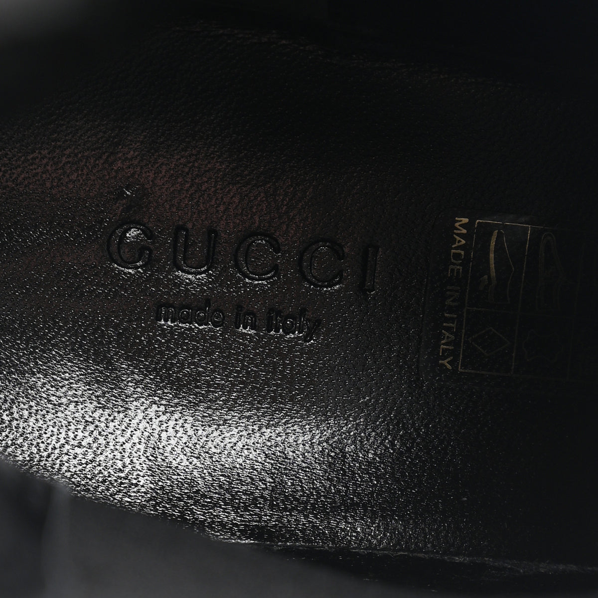 Gucci Flores Calfskin Horsebit Chain Ankle Boots 39 Black 8 of 10