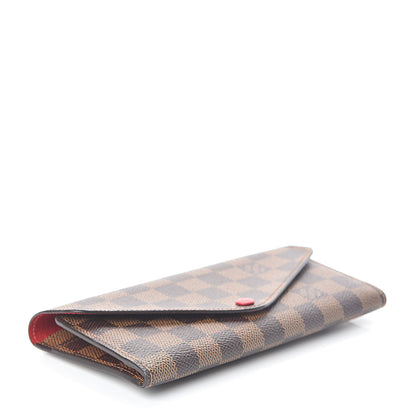 Louis Vuitton Damier Ebene Josephine Wallet Red 4 of 6