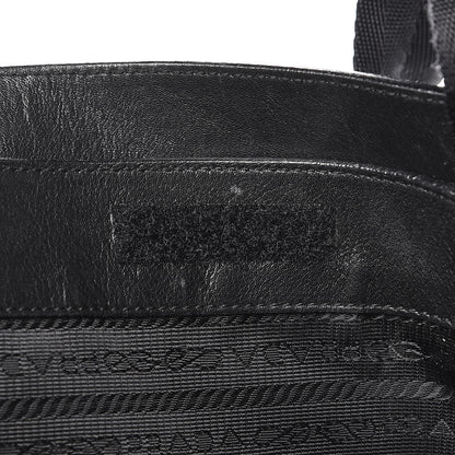 Prada Soft Calf Shopping Tote Black 6 of 13