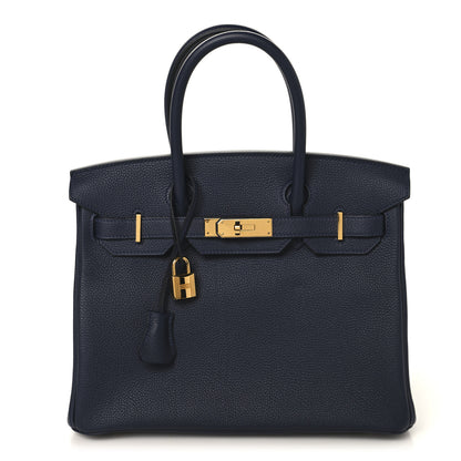Hermes Togo Birkin 30 Bleu Nuit 1 of 13