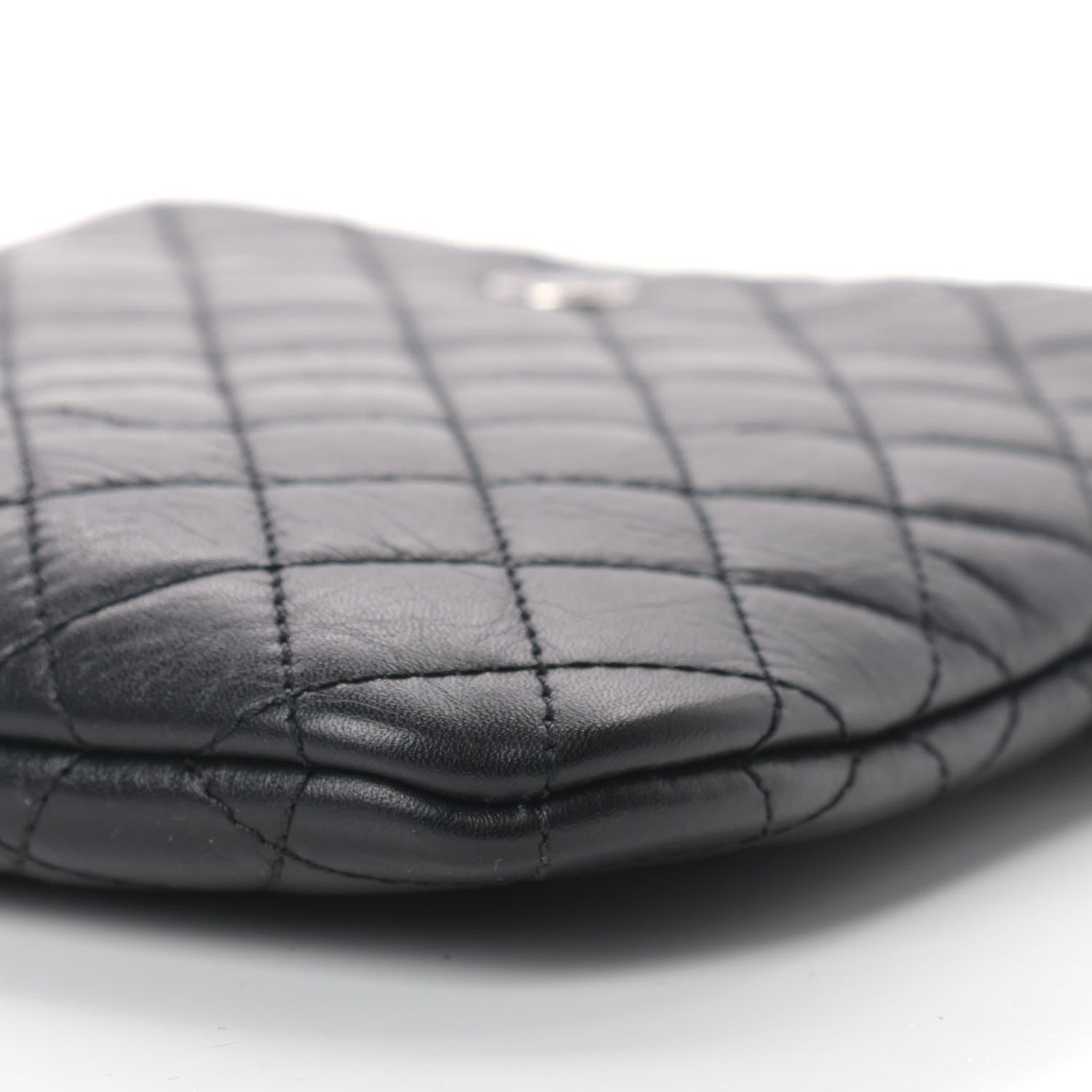 Chanel Aged Calfskin Quilted Crossbody Bag Black 10 of 13
