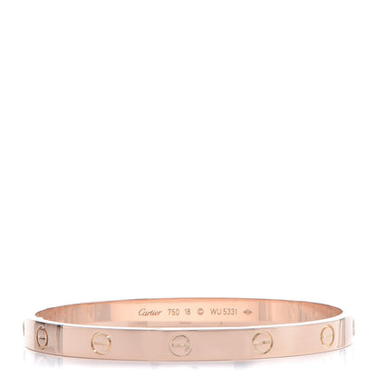 Cartier 18K Pink Gold LOVE Bracelet 18 1 of 7