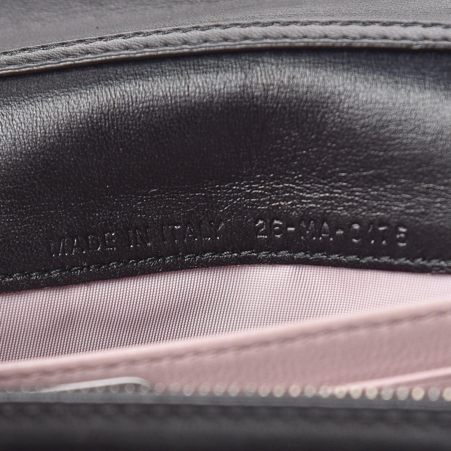 Lambskin Cannage Miss Dior Chain Wallet Black