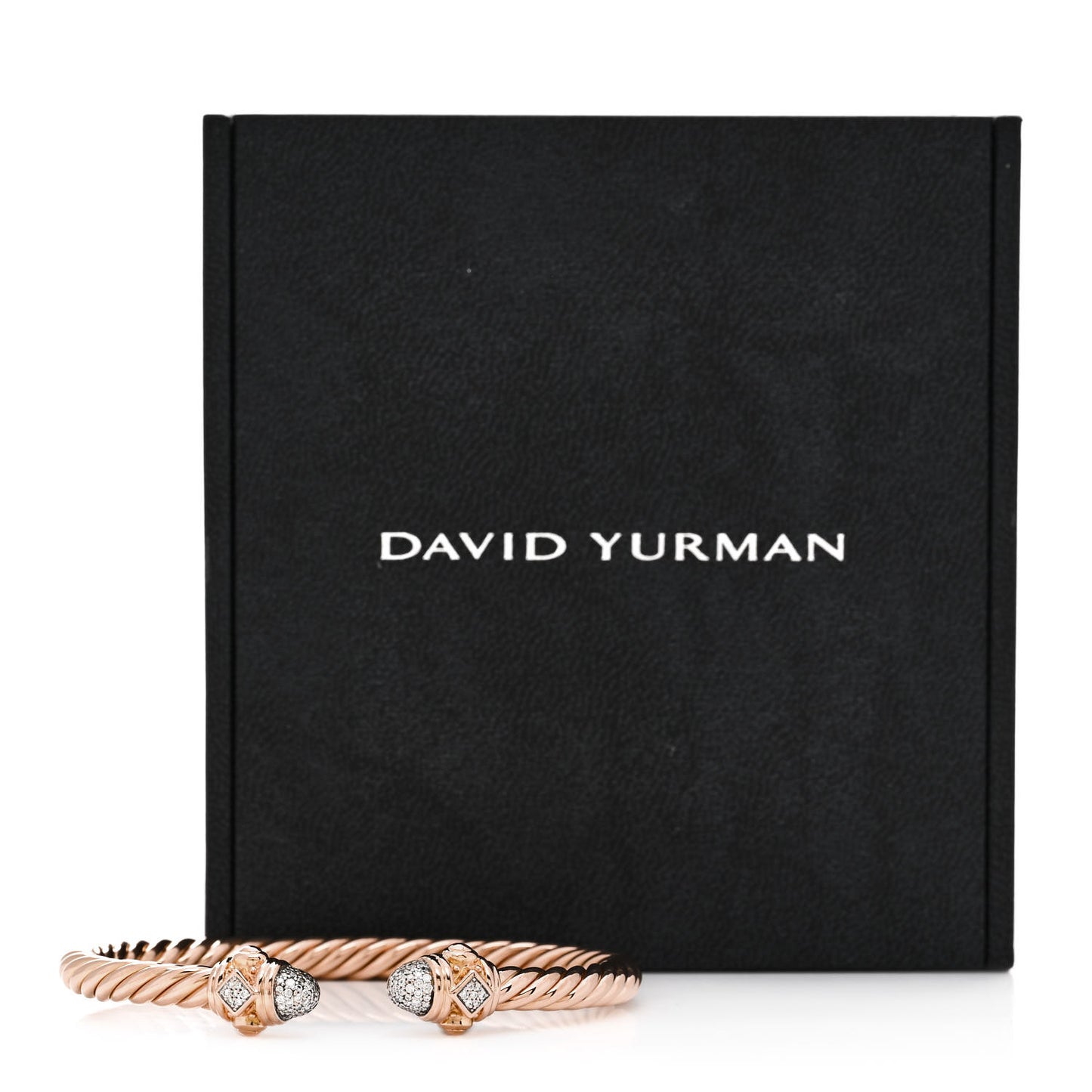 18K Rose Gold Diamond 5mm Renaissance Pave Bracelet