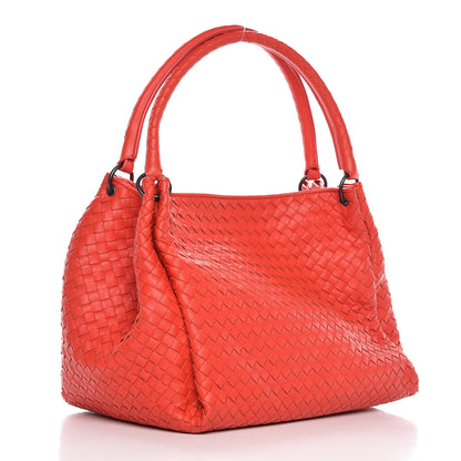 Bottega Veneta Nappa Intrecciato Parachute Bag Vesuvio 3 of 7