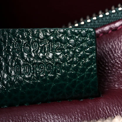 Gucci Grainy Calfskin Small Zumi Top Handle Bag Vintage Green 6 of 11