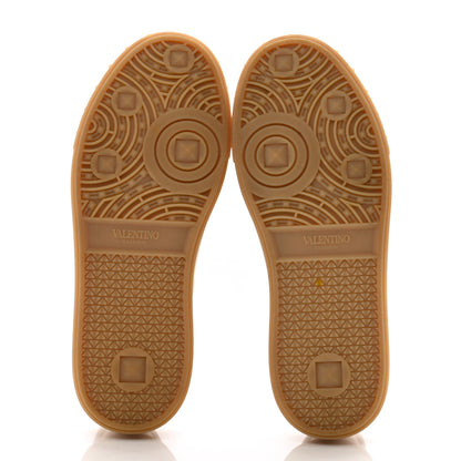 Valentino Garavani Suede Calfskin Womens Upvillage Low Top Sneakers 38 Beige Ivory 5 of 10