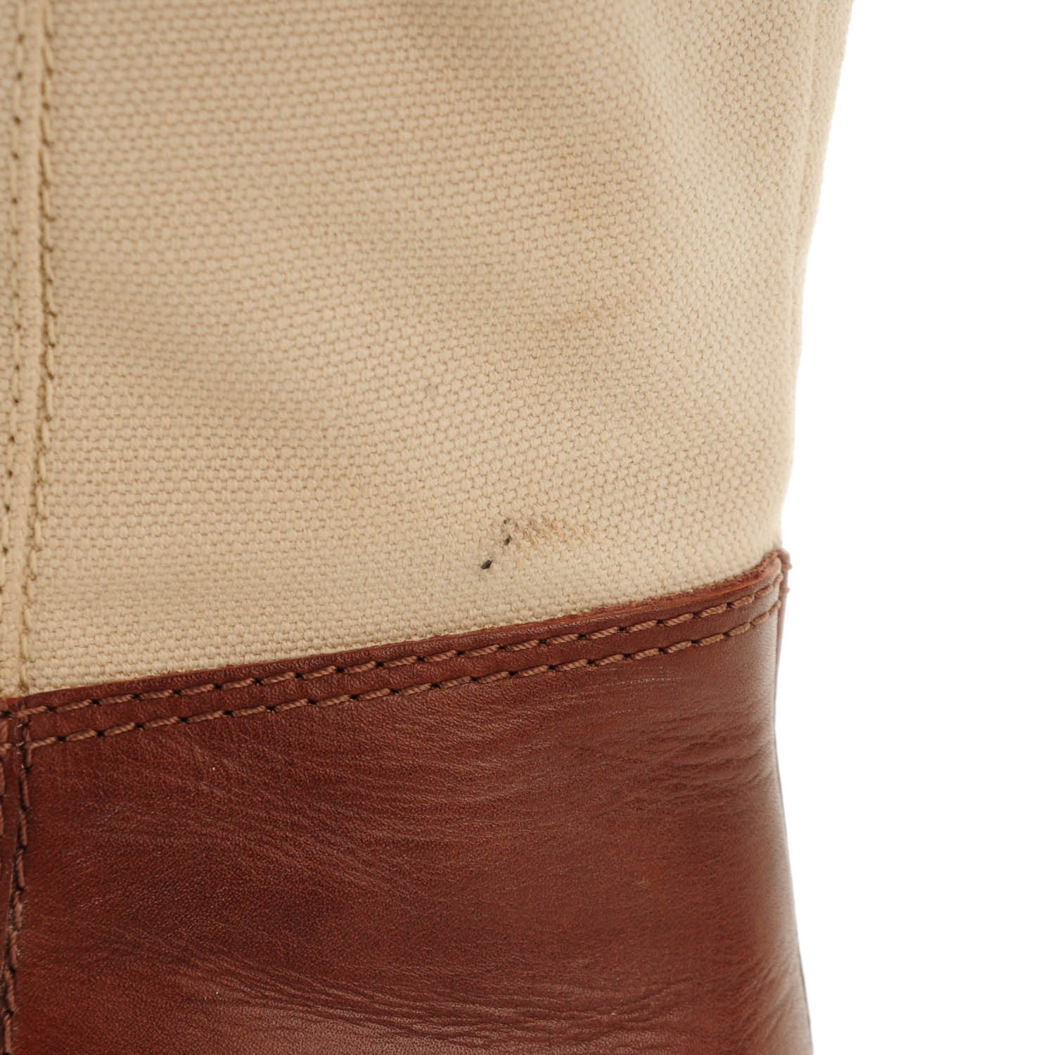 Louis Vuitton Canvas Calfskin Embossed Monogram Flat Seine Boots 41 8 of 8