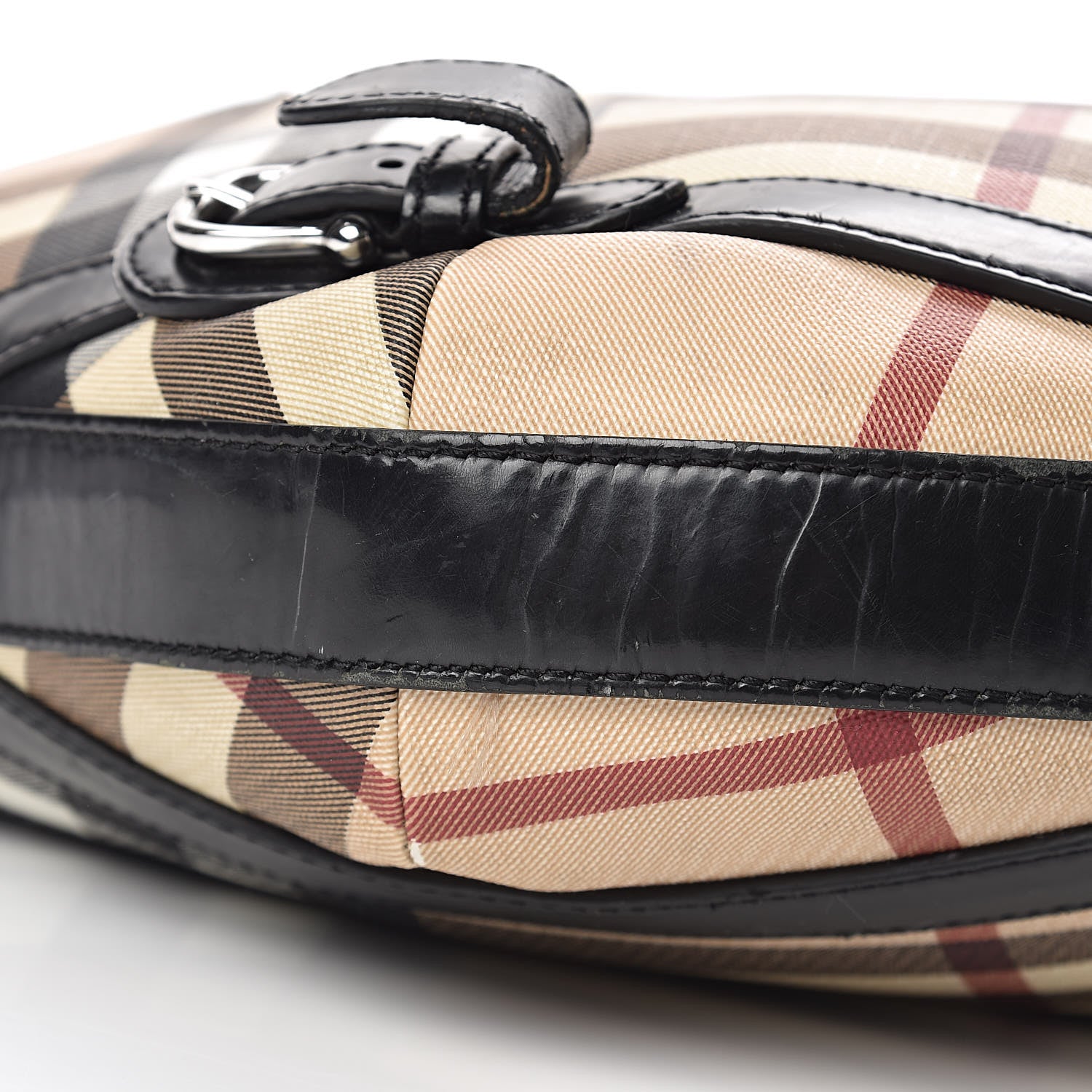 Burberry Supernova Check Large Larkin Hobo Black 8 of 20