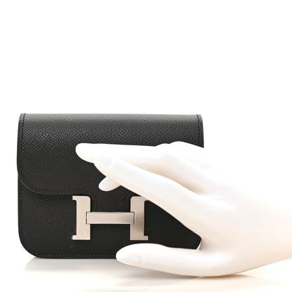 Hermes Epsom Constance Slim Wallet Black 3 of 7