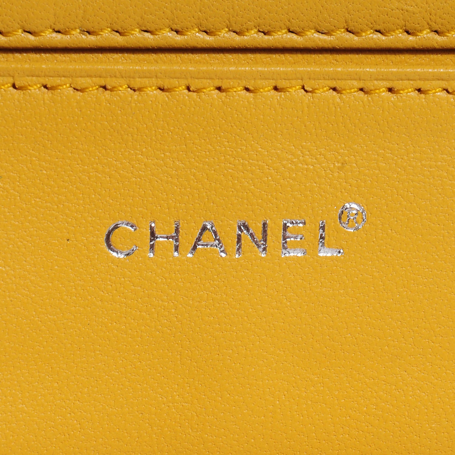 Chanel Nylon Travel Flap Wallet Yellow 7 of 9