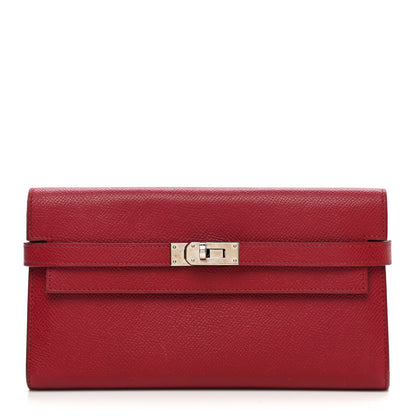 Hermes Epsom Kelly Longue Wallet Rubis 1 of 14