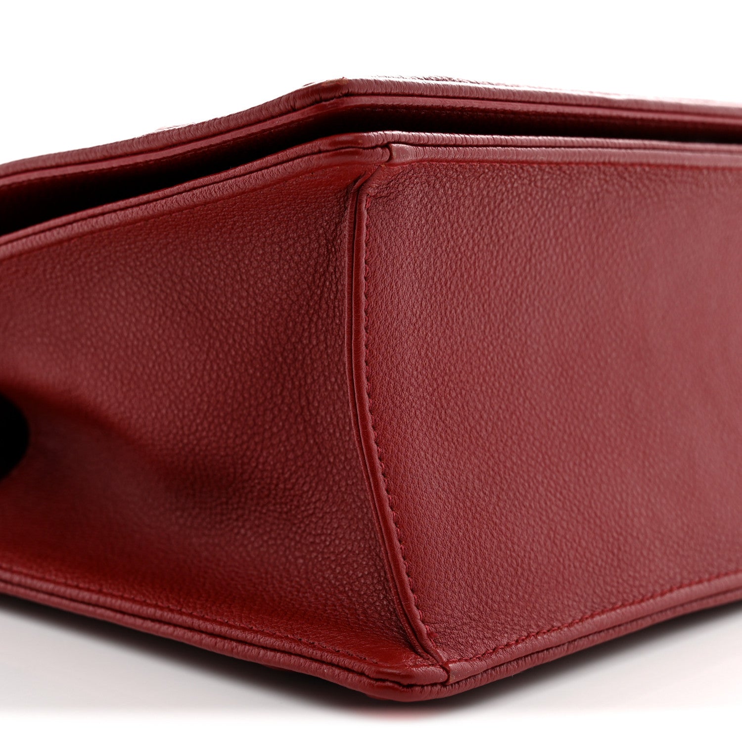 Christian Dior Grained Calfskin Medium Diorama Flap Bag Red 9 of 10