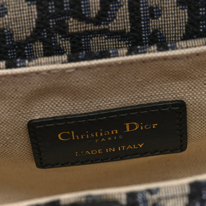 Christian Dior Oblique Mini Saddle Bag Blue 6 of 10