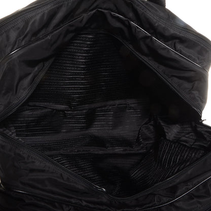 Prada Tessuto Nylon Saffiano Viaggio Carry On Travel Bag Black 5 of 10