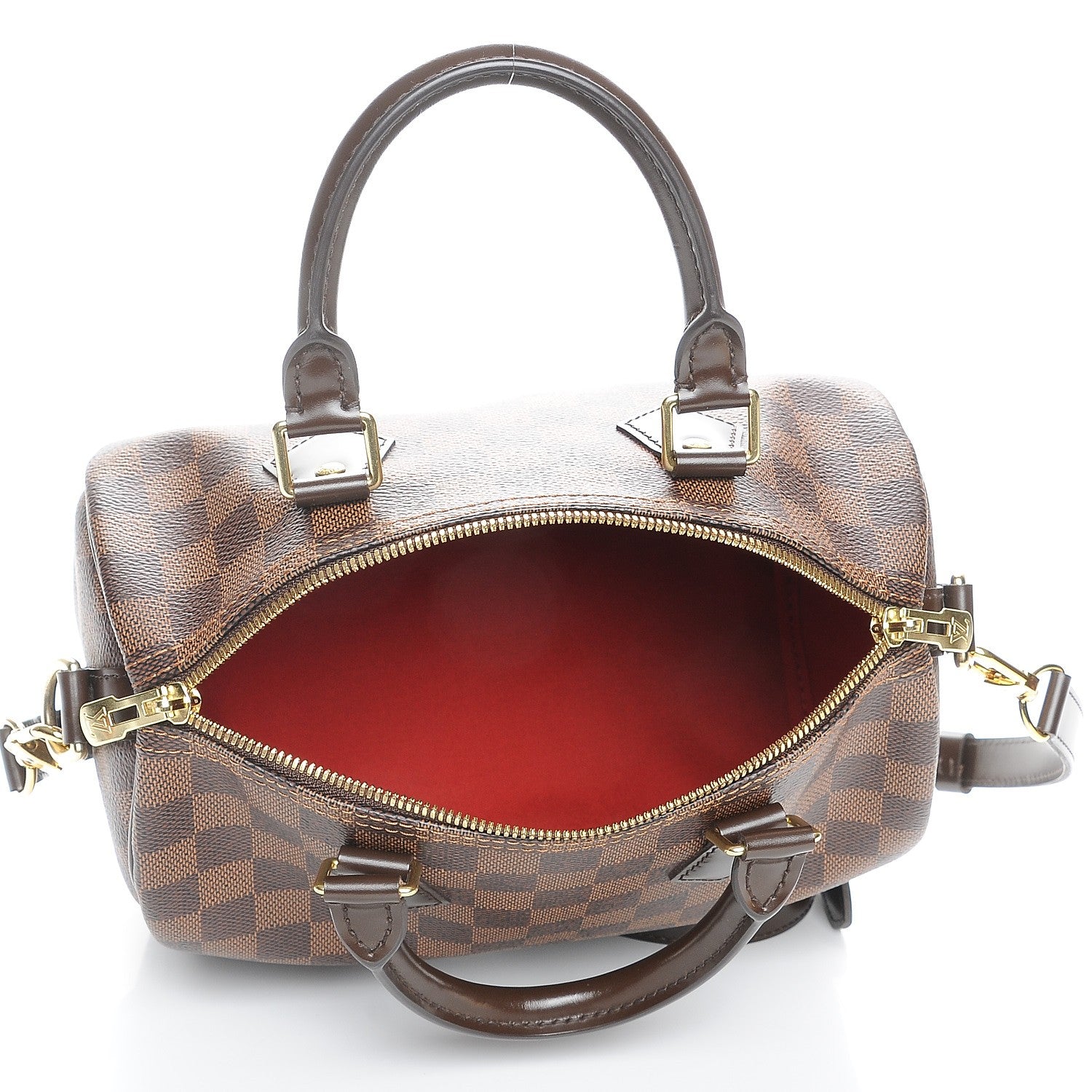 Louis Vuitton Damier Ebene Speedy Bandouliere 25 6 of 9