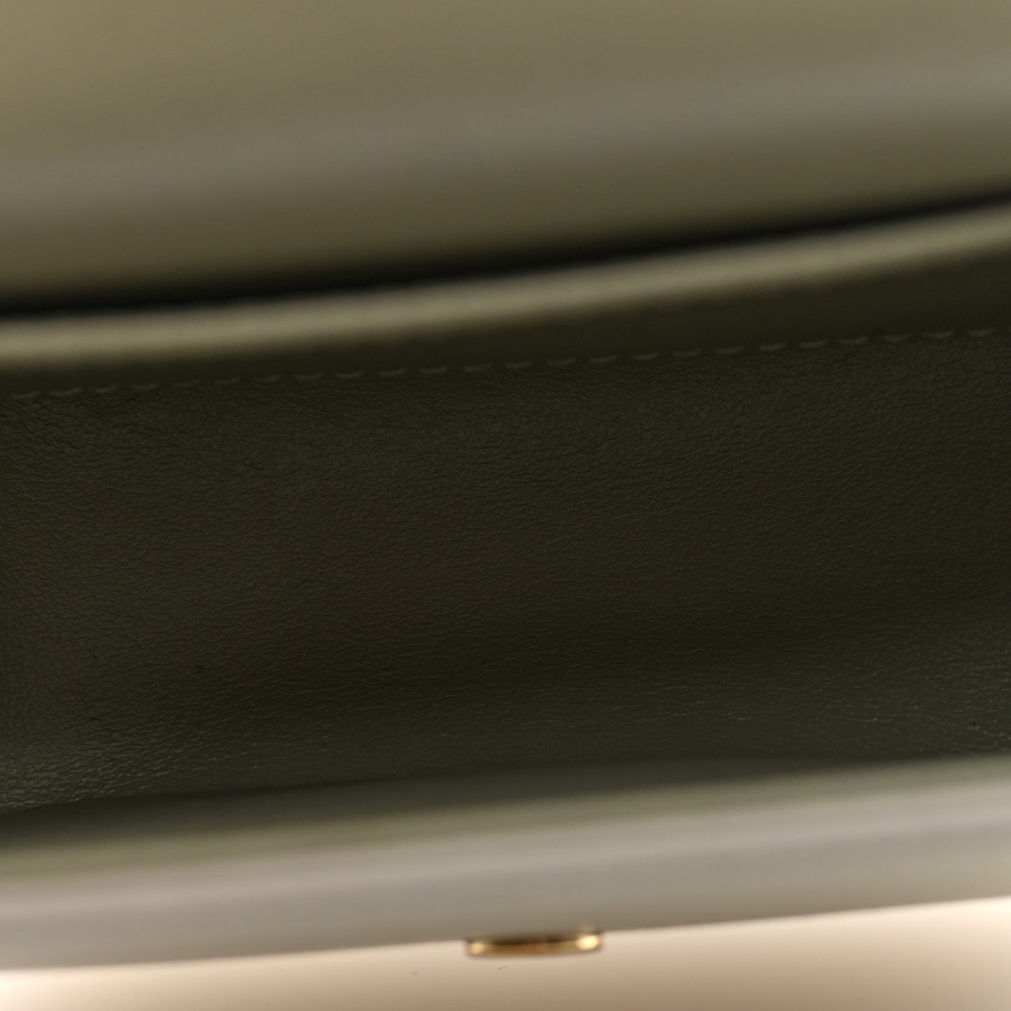 Shiny Calfskin Mini Triomphe Chalk