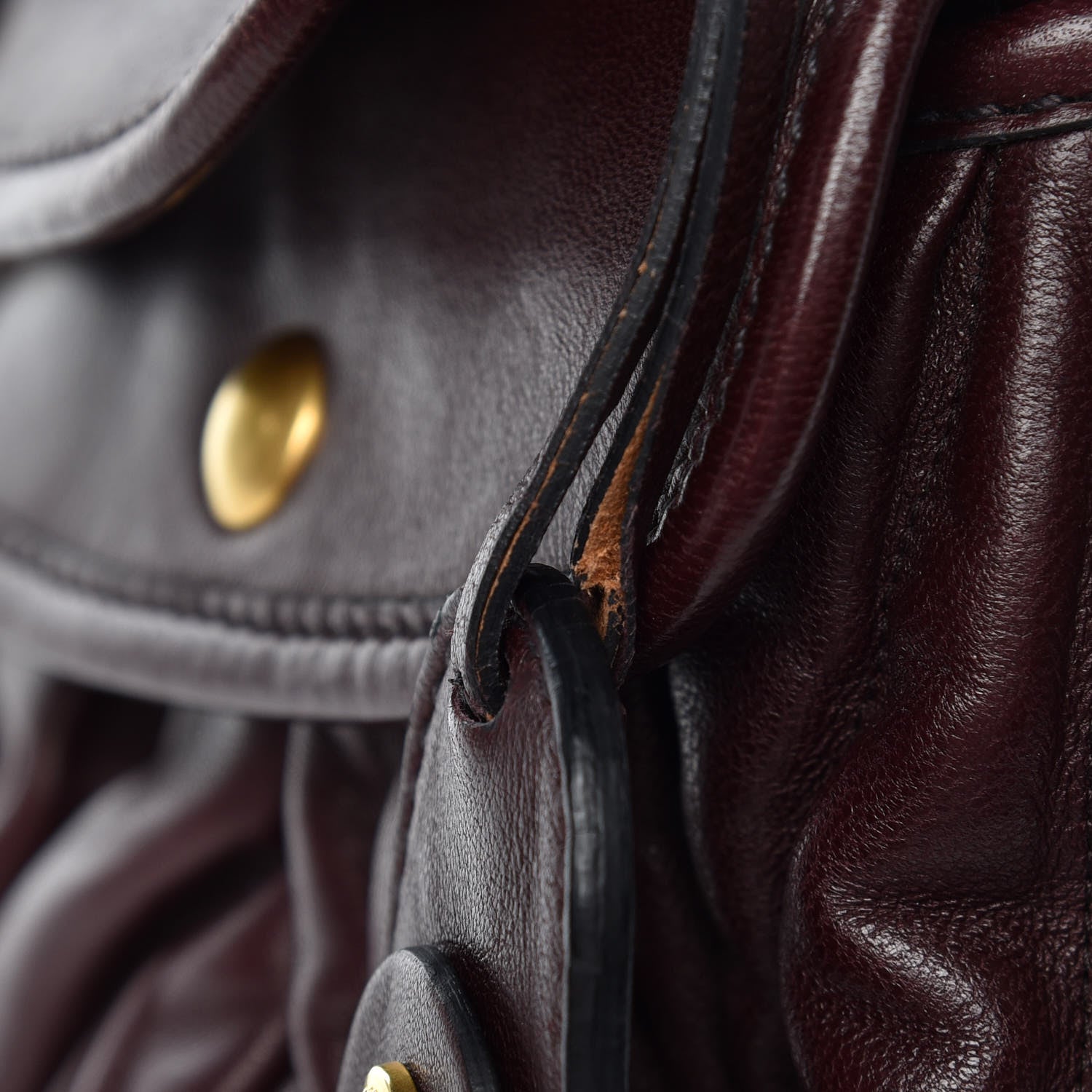 Miu Miu Nappa Matelasse Coffer Hobo Brown 9 of 9