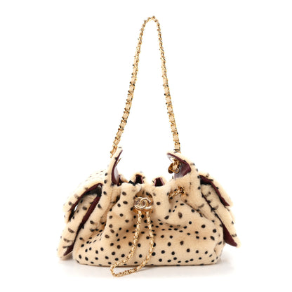 Chanel Pony Hair Mini Chanel 25 Handbag Beige Black 1 of 10