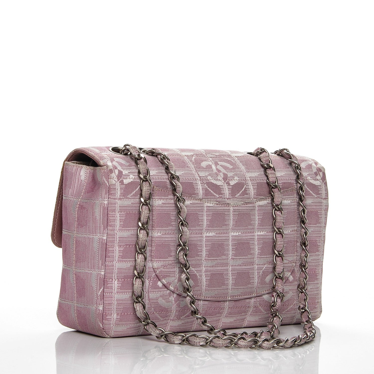 Chanel Nylon Medium Travel Flap Pink 3 of 10