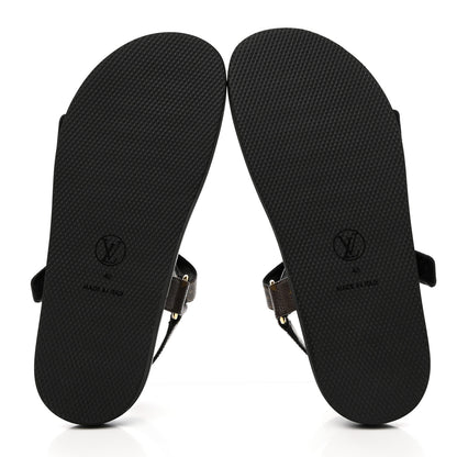 Louis Vuitton Monogram LV Sunset Comfort Flat Sandals 40 Cacao Brown 5 of 11