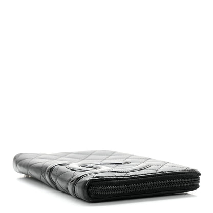 Chanel Calfskin Cambon Zip Around Organizer Wallet Black 4 of 9