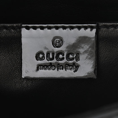 Gucci Patent Small Emily Chain Shoulder Bag Black 6 of 12
