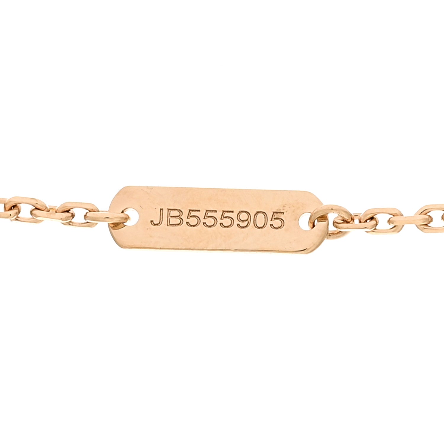 Van Cleef & Arpels 18K Yellow Gold Guilloche Vintage Alhambra Pendant Necklace 4 of 5