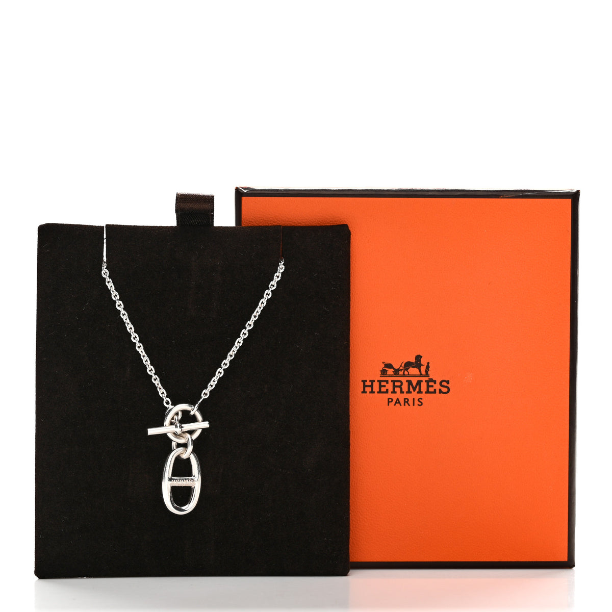 Sterling Silver Amulette Chaine d'Ancre Necklace