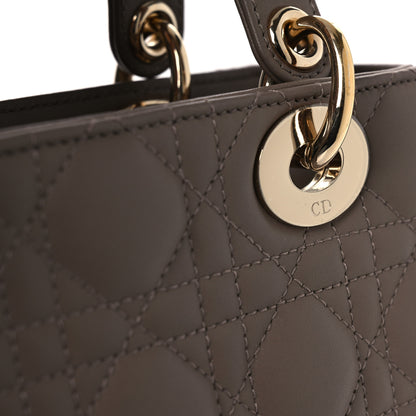 Christian Dior Lambskin Cannage Small My ABCDior Lady Dior Warm Taupe 12 of 12