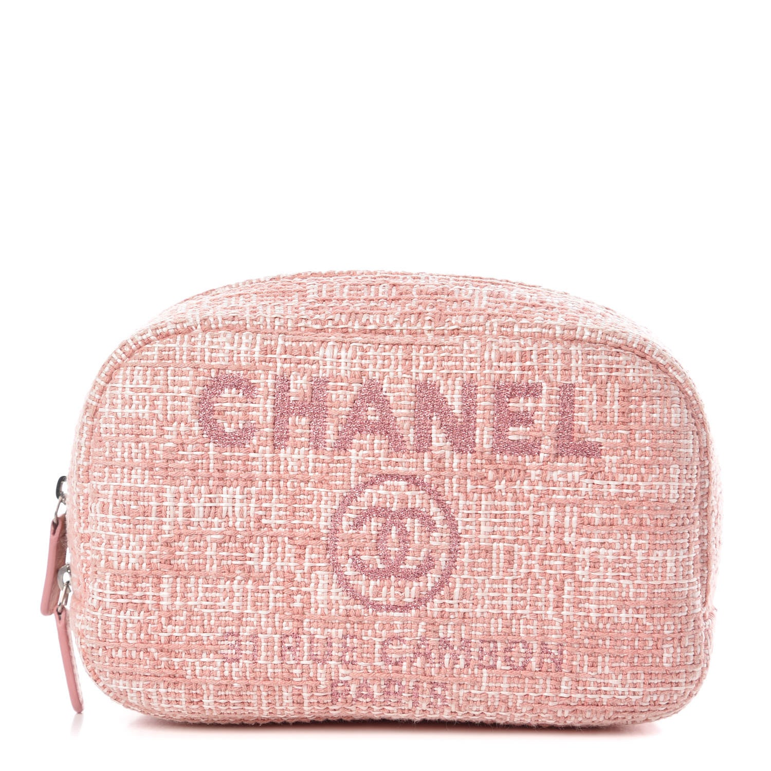Chanel Canvas Small Deauville Case Pink 1 of 8