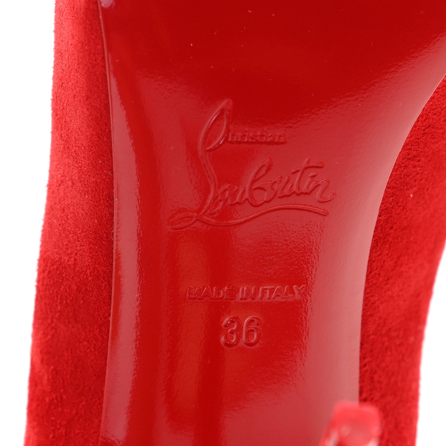 Christian Louboutin Veau Velours Eloise 100 Pumps 36 Loubi 8 of 10