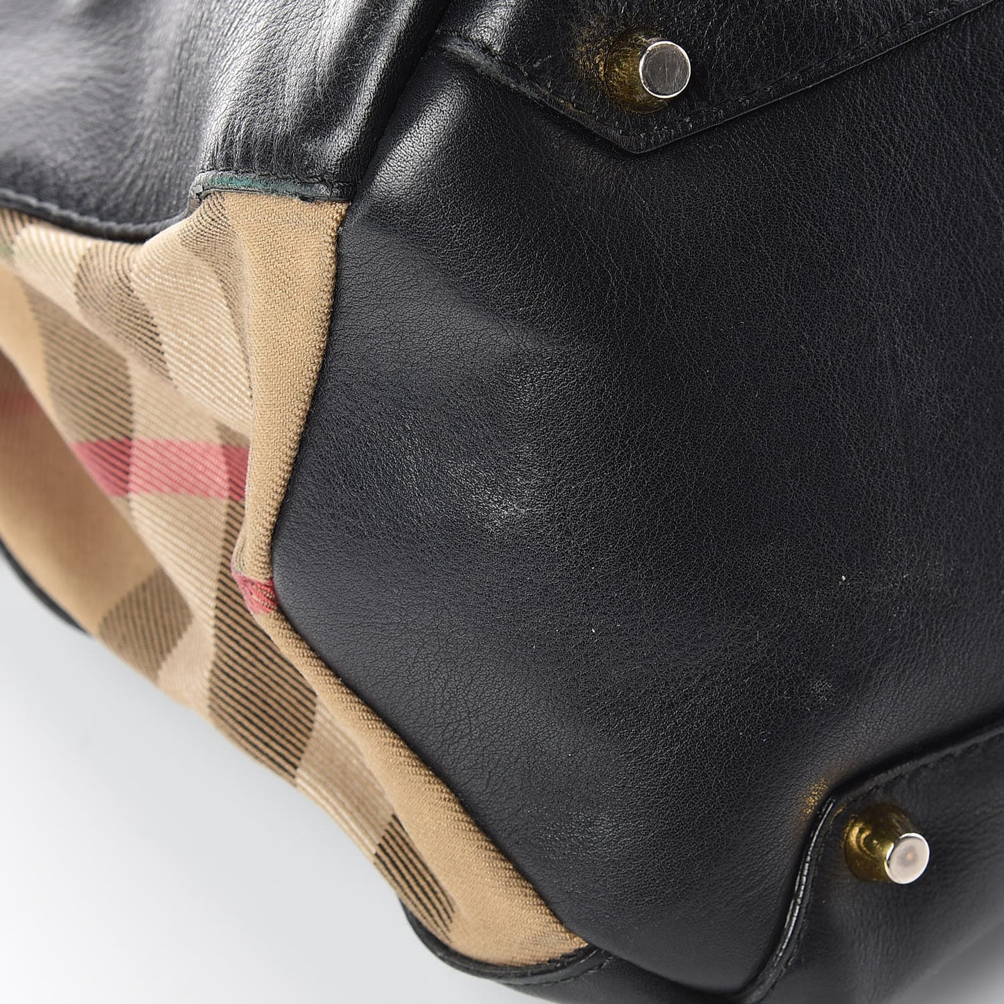 Smooth Calfskin Medium Banner Tote Black
