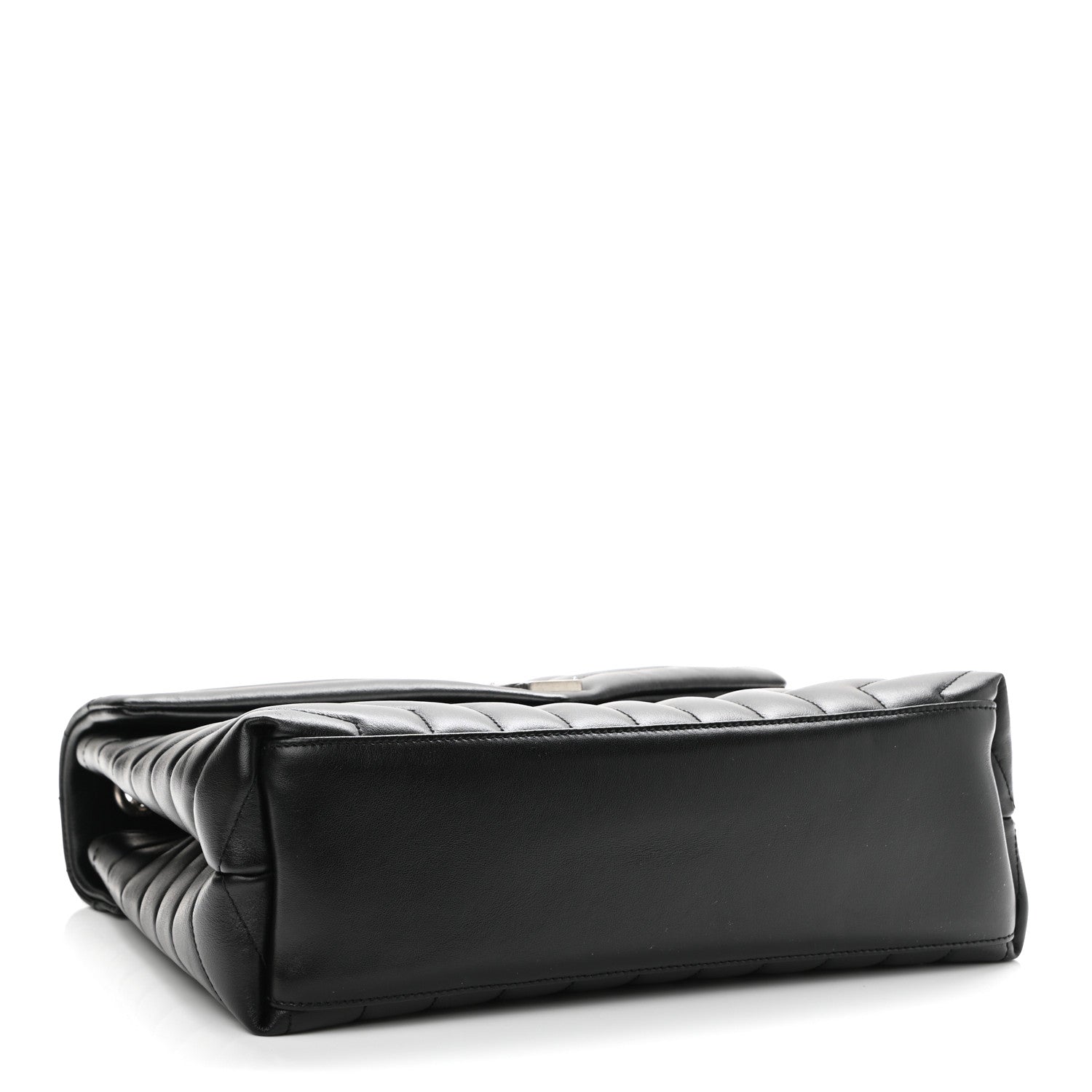 Saint Laurent Calfskin Y Quilted Monogram Medium Loulou Chain Satchel Black 5 of 12