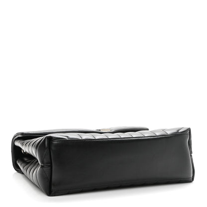 Saint Laurent Calfskin Y Quilted Monogram Medium Loulou Chain Satchel Black 5 of 12
