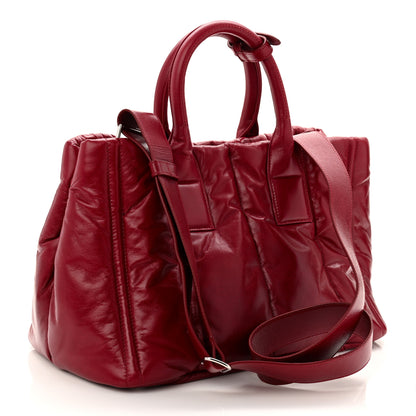 Prada Nappa Bomber Tote Cherry 3 of 10